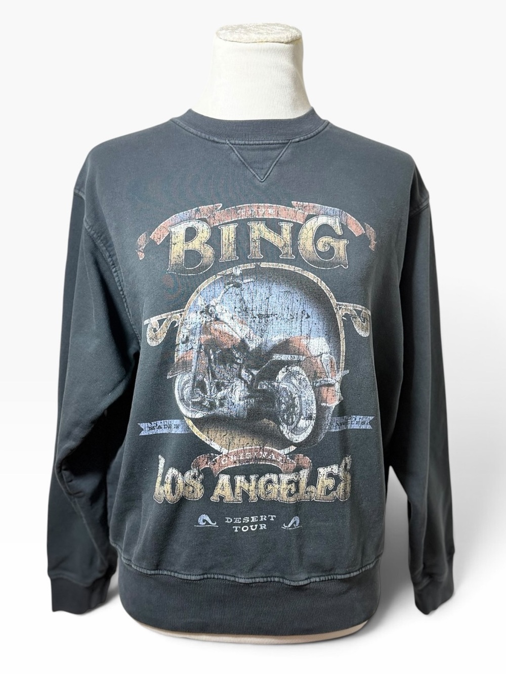 Anine Bing Vintage Los Angeles desert tour sweatshirt - Charcoal